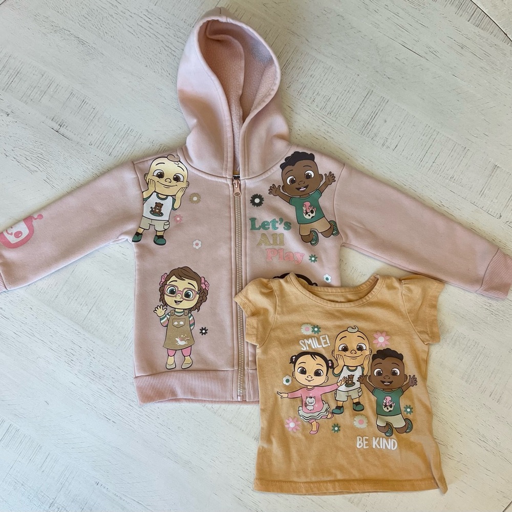 Cocomelon Graphic Hoodie and Tee Set